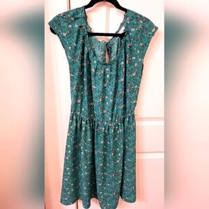 Lauren Conrad Green Dress With Floral Print